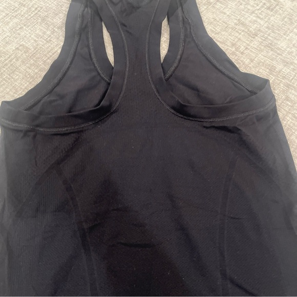 Athleta Speedlight Seamless Racerback Tank Top Women's Sz XS Black Ruching - Picture 6 of 6